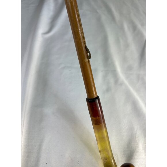 VTG Schertz Original Parasol Umbrella Paisley Lucite Handle - Picture 8 of 10